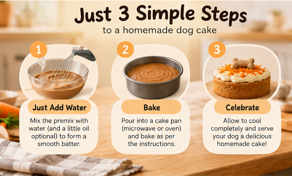Easy to Make Cake Mix for Dogs