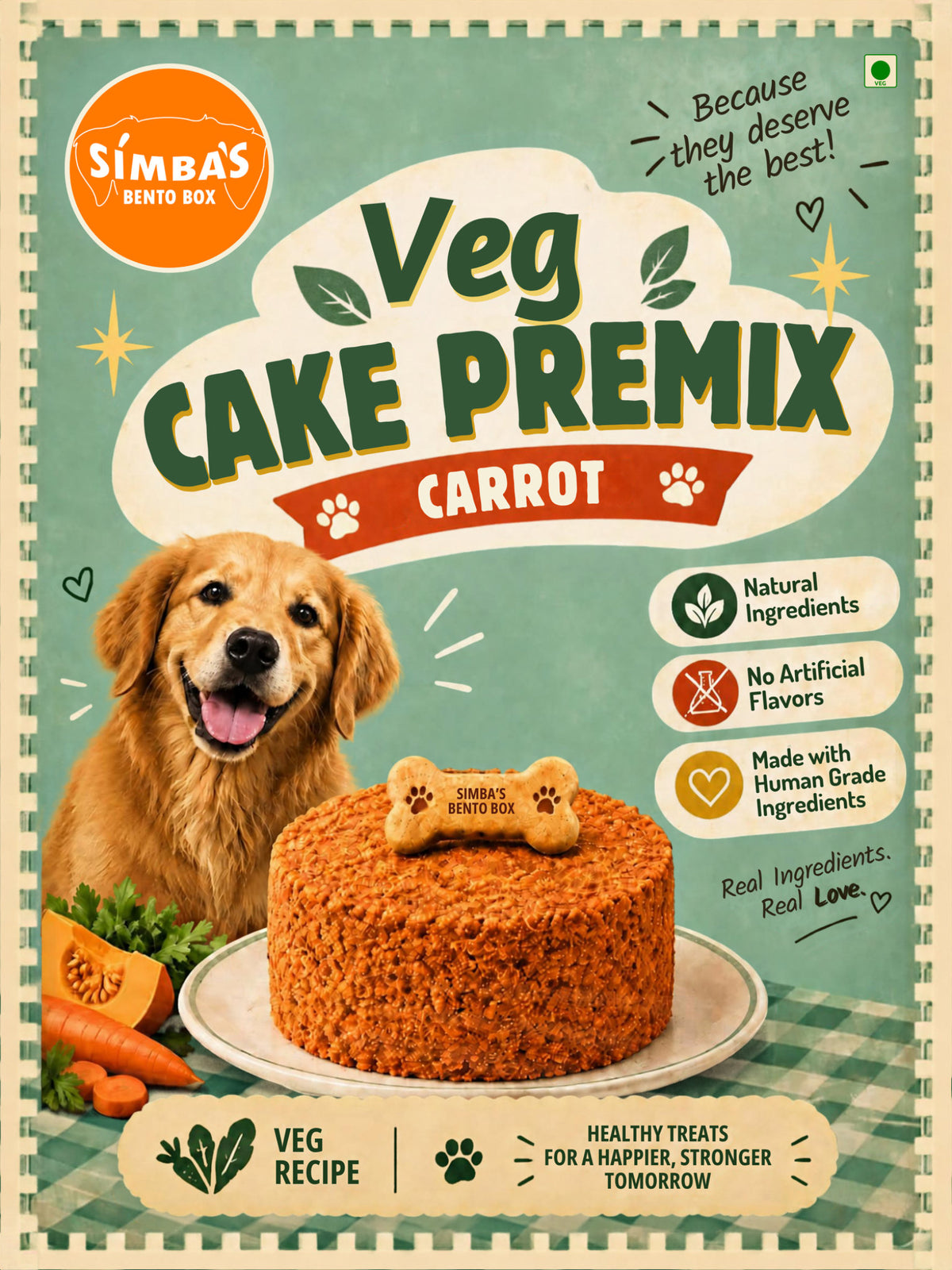 Easy to Make Cake Mix for Dogs