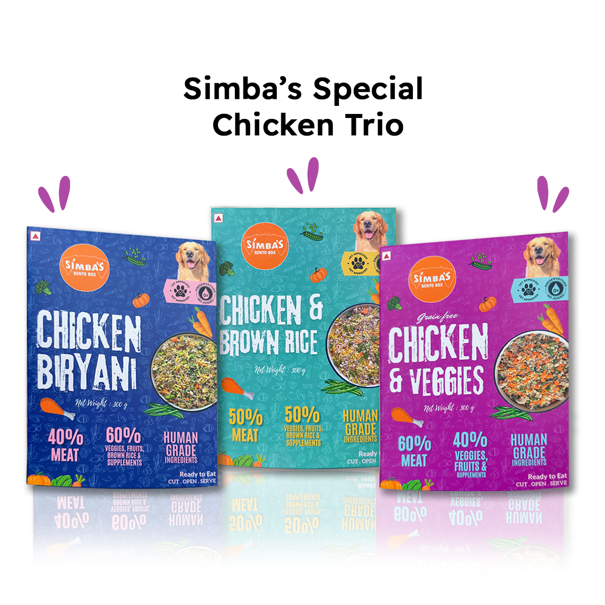 Simba's Special Chicken Trio - Combo – Simbas Bento Box